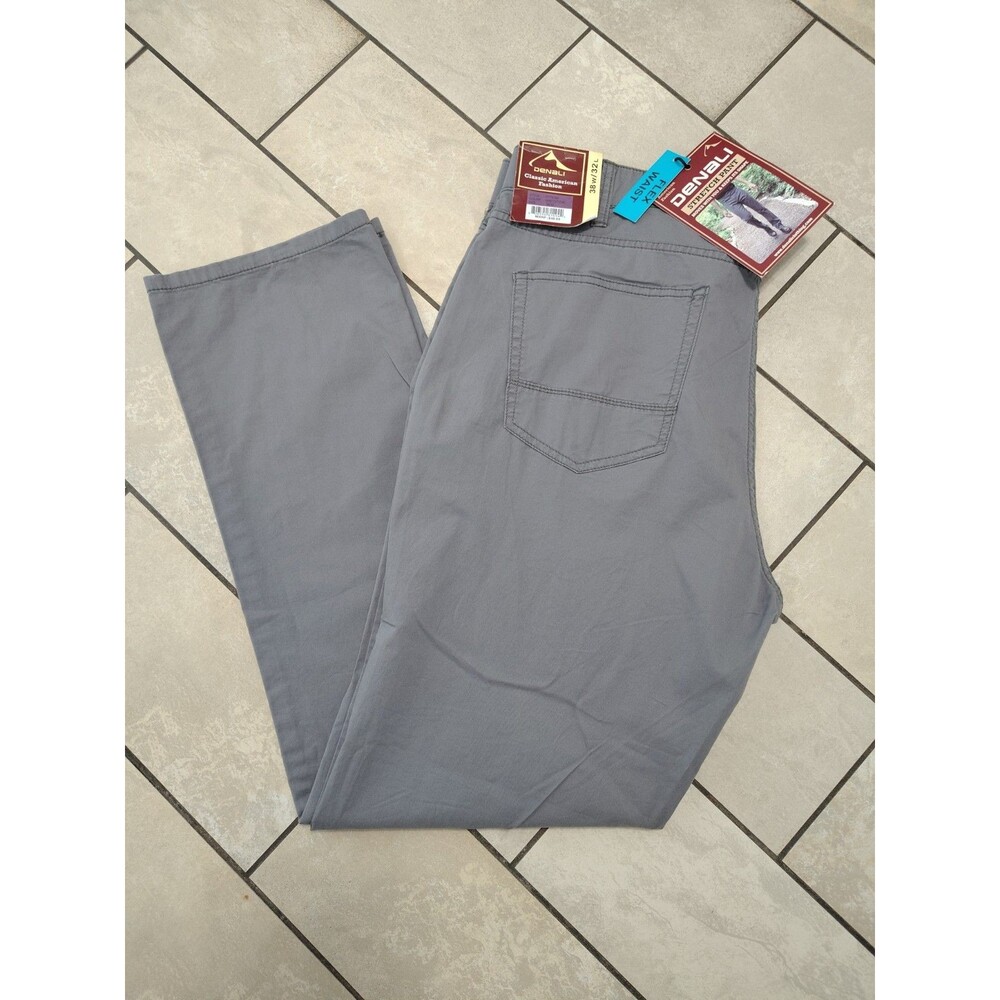 DENALI Charcoal Graystone Technical Stretch Pants NWT 38/32   Flex Waist